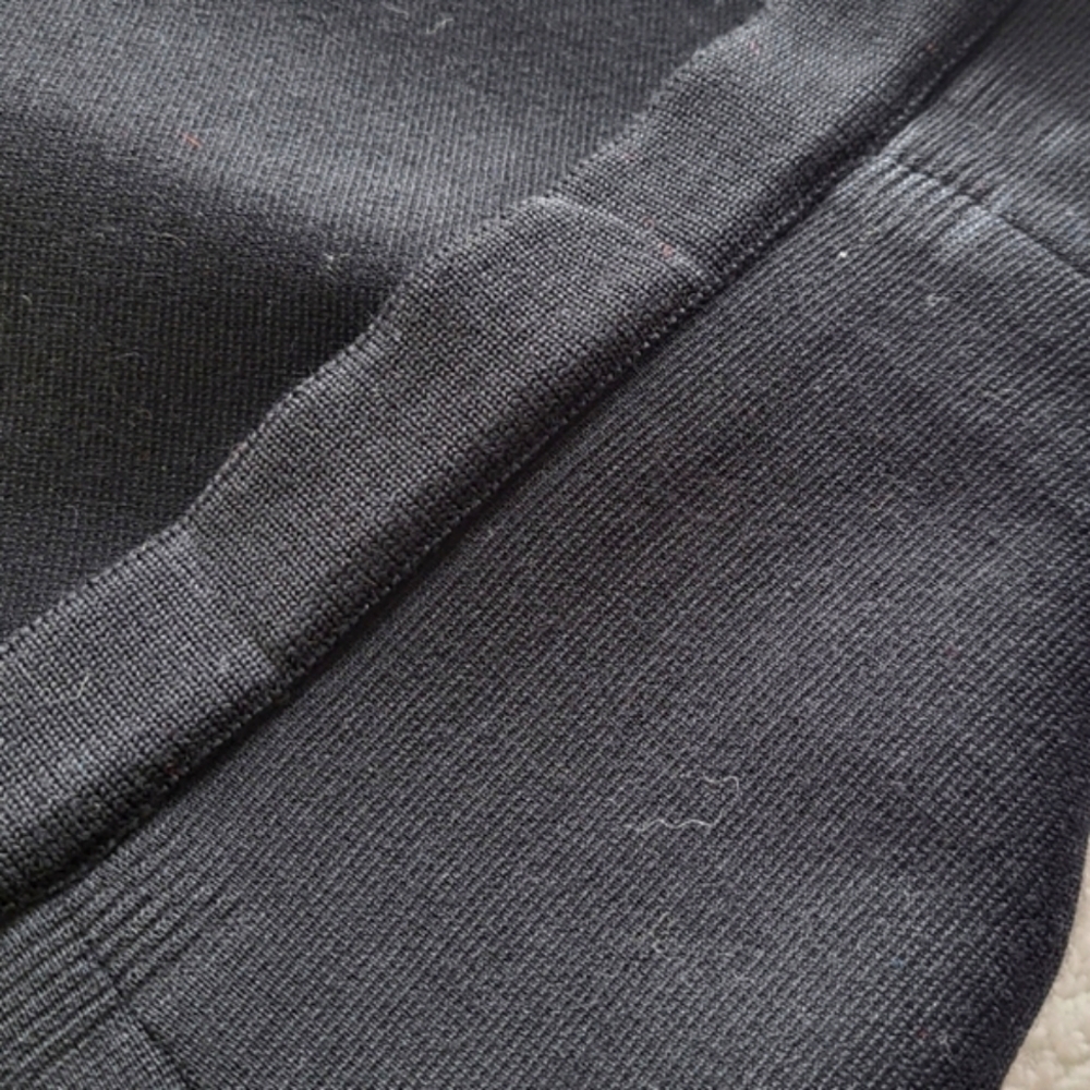 Sabastian Vintage Black Wool Skirt Women's Size 10 - Picture 6 of 7